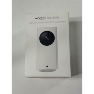 Wyze Cam Pan 1080p WiFi Indoor Smart Home Camera White WYZECP1 Pan Tilt Zoom